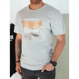 DStreet Grey men's T-shirt with print