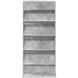  Polica za časopise s policom Betonski sivi 70 x 41 x 156 cm | shoptok.hr