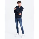 Ombre Men's bomber jacket with decorative zips on sleeves | shoptok.hr
