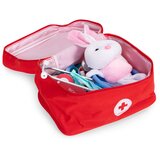 ECO TOYS Drveni set za igru ​​liječnika, medicinska torba za djecu, 28 dijelova, | shoptok.hr