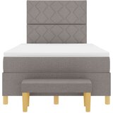 vidaXL Vzmetnica s škatlo z vzmetnico in klopjo Taupe 120x200 cm Tkanina, (22083006) | Shoptok.si