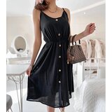 UR/CEO Black spaghetti strap dress Plaisance | shoptok.hr