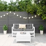  3-dijelni set vrtnih sofa bijeli od masivne borovine | Eponuda.com