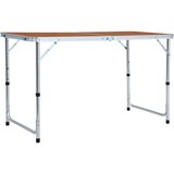  Zložljiva miza za kampiranje iz aluminija 120x60 cm | Shoptok.si