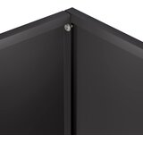  Vrtna saksija Crna 50 x 40 x 40 cm Čelična vrata | shoptok.hr