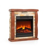 Klarstein Lienz električni kamin, Crvena / Smeđa | shoptok.hr