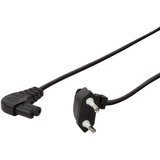 Logilink Napajalni priključni kabel[1x Euro-vtič - 1x vtič za male aparate C8] 0.75 m črna (20422122) | Shoptok.si