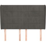  Uzglavlje s ušima tamnosivo 147x23x118/128 cm baršunasto | shoptok.hr