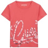Guess Majice s kratkimi rokavi MIDI T SHIRT Rožnata | Shoptok.si