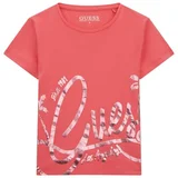Guess Majice s kratkimi rokavi MIDI T SHIRT Rožnata