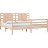  Posteljni okvir iz trdne borovine 200x200 cm, (21073571) | Shoptok.si