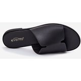EVENTO Women's Eco Leather Slippers On Flat Heel Black Kalimira | shoptok.hr