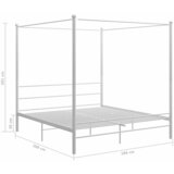  Okvir za krevet s nadstrešnicom bijeli metalni 180 x 200 cm | Eponuda.ba