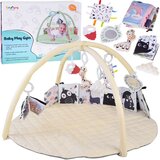  Edukativna podloga za igru za bebe s lukovima, igračkama i kontrastnom knjigom, 80 cm | shoptok.hr