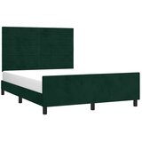  Okvir za krevet bez madraca tamnozeleni 140x190 cm baršunasti | shoptok.hr