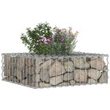  Gabionski uzdignuti krevet Srebrno 60 x 60 x 20 cm - 60 x 60 x 20 cm | shoptok.hr
