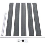 vidaXL Vrtna ograja WPC 175x105 cm siva | Shoptok.si