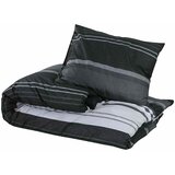  Set posteljine za poplun crno-bijeli 200x200 cm pamučni | shoptok.hr