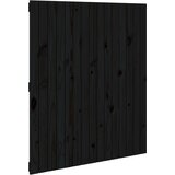 Zidno uzglavlje crni 95,5x3x110 cm od masivne borovine | shoptok.hr