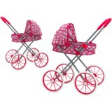 Kolica za lutke Hearts - roza | shoptok.hr