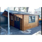 Male kuće Drvena vrtna kuća ENZO B 400 × 400 cm sa šindrom | shoptok.hr