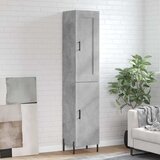  Visoka komoda siva betona 34,5x34x180 cm od konstruiranog drva Cijene
