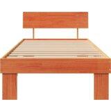  Krevetna konstrukcija s uzglavljem Voštano smeđa 100 x 200 cm | shoptok.hr