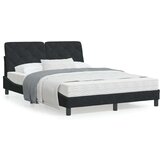  Okvir za krevet s uzglavljem crni 140x190 cm baršunasti | shoptok.hr