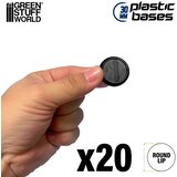 Green Stuff World Plastic Round Base with Lips 30mm (Pack x20) | Plastična Postolja 30mm | Eponuda.com