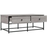  Stolić za kavu siva boja hrasta 100x51x40 cm konstruirano drvo | shoptok.hr