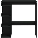 vidaXL Barski stol sa stalkom za pohranu crni 100x50x101,5 cm iverica | shoptok.hr