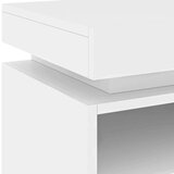 vidaXL Nočna omarica z LED lučkami 2 kosa bela 40x39x48,5 cm | Shoptok.si