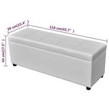  Dolga klop za shranjevanje lesena bela, (20772313) | Shoptok.si