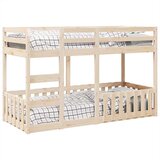 vidaXL Krevet na kat 75 x 190 cm od masivne borovine | shoptok.hr