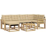  Set vanjskih sofa 7 kom. Bijela i bež | shoptok.hr