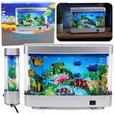  Artificial Decorative Aquarium LED Night Light 3D Fish Moving Colorful | shoptok.hr