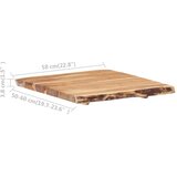 Stolna ploča od masivnog bagremovog drva 58x (50-60) x 3,8 cm | shoptok.hr