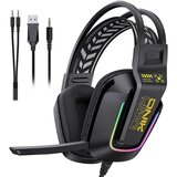 Onikuma naglavne žične gaming slušalke z mikrofonom X13, črna | Shoptok.si