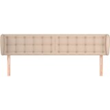  Vzglavje z ušesi kapučino 203x23x78/88 cm umetno usnje, (20954228) | Shoptok.si