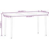  Vrtna jedilna garnitura 7-delna črna, (20673116) | Shoptok.si