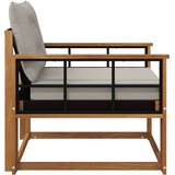  Set vanjskih sofa Čvrsto drvo akacije i Textilene Prirodna | shoptok.hr
