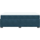 Box spring krevet s madracem tamnoplavi 120 x 200 cm baršunasti | shoptok.hr