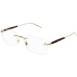Mont Blanc MB0411O 002 ONE SIZE (55) Zlata/Kristalna | Shoptok.si