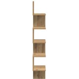  Zidna kutna polica Artisan hrast 20x20x127,5 cm izrađeno drvo | Eponuda.com