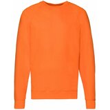Fruit Of The Loom Orange Men's Sweatshirt Lightweight Raglan Sweat Cene
