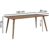 MID.YOU Jedilna Miza Repa, Pravi Les | Shoptok.si