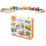 Viga drvene isprepletene poljoprivredne kocke za Montessori konac | shoptok.hr