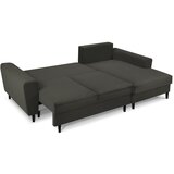 Cosmopolitan Design Crna sklopiva/s prostorom za odlaganje kutna garnitura od samta (s desnim kutom/s ležaljkom) Kyoto – | shoptok.hr