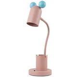 Gtv Svijetlo plava/ružičasta stolna lampa s metalnim sjenilom (visina 50 cm) Mouse –