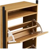 House Nordic Preklopni ormarić za cipele u dekoru hrasta u prirodnoj boji 62x118x26 cm Barco – | shoptok.hr